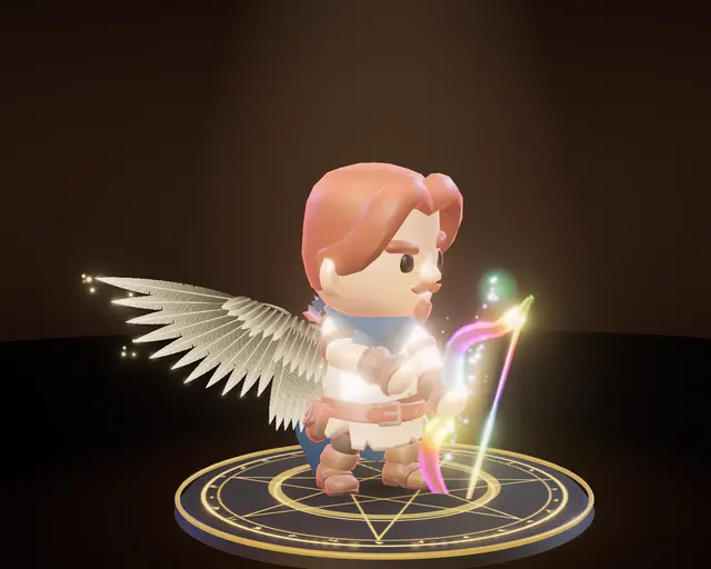 Arqueiro no pedestal