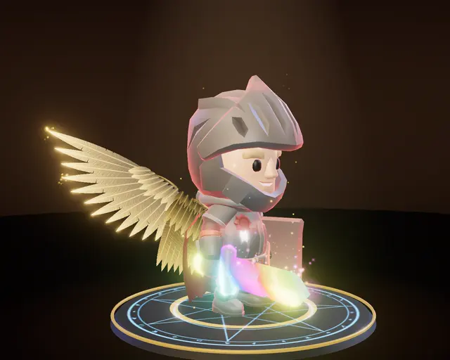 Guerreiro no pedestal